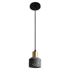Toolight Betonová závěsná stropní lampa Lastri Black APP930-1CP