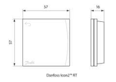 DANFOSS Icon2 088U2121, Room Thermostat