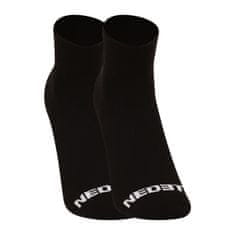 Nedeto 10PACK ponožky kotníkové černé (10NDTPK001-brand) - velikost M
