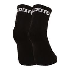 Nedeto 10PACK ponožky kotníkové černé (10NDTPK001-brand) - velikost M