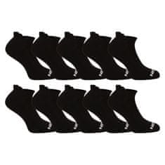 Nedeto 10PACK ponožky nízké černé (10NDTPN001-brand) - velikost M