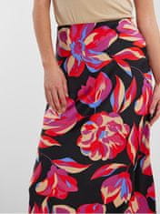 Y.A.S Dámská sukně YASPELLA 26030737 Black/Flower PRI (Velikost XL)