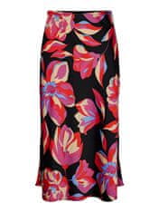 Y.A.S Dámská sukně YASPELLA 26030737 Black/Flower PRI (Velikost XL)