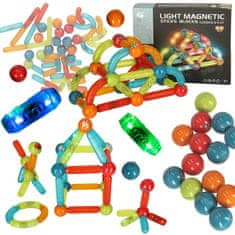 shumee Magnetické bloky pro malé děti, svítící, 52 prvků