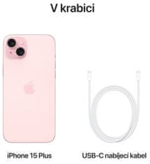 Apple iPhone 15 Plus, 128GB, Pink (MU103SX/A)