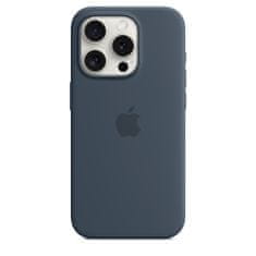 Apple iPhone 15 Pro Silicone Case with MagSafe - Storm Blue - rozbaleno
