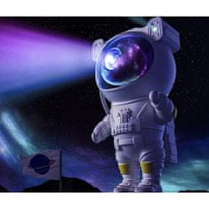 Izoxis Hvězdný LED projektor ve tvaru astronauta na dálkové ovládání. 