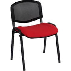 Manutan Konferenční židle ISO Mesh, červená