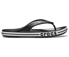 Crocs Bayaband Flip-Flops Unisex, 43-44 EU, M10W12, Žabky, Pantofle, Sandály, Black/White, Černá, 205393-066