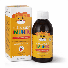 Kralovstvizdravi Královský Imuník - dětský sirup pro zdravou imunitu + (Vitamín D3 + K2 + C), 200ml