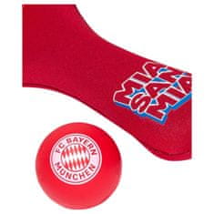 FotbalFans Plážový tenis FC Bayern, 2 pálky, 1 míček, Síťový obal
