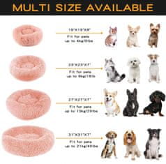 HARLEY® Pohodlný uklidňující pelíšek pro psy a kočky | COMFYDEN Růžová 60 cm