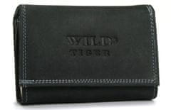 Wild Tiger Dámská kožená peněženka Wild T., černá