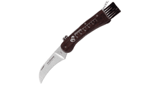 Fox Knives 403 Mushroom Knife houbařský nůž 7 cm, dřevo, kartáček, řetízek s karabinou