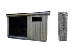 Horavia SET Kirami FinVision Original - sauna s šatnou a kamny