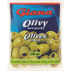 Giana Zelené olivy bez pecky 195g