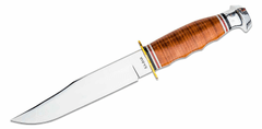 KA-BAR® KB-1236 BOWIE lovecký nůž 17,5 cm, mosaz, kůže, kožené pouzdro