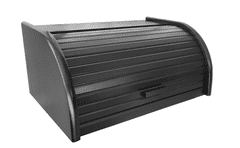 DOCHTMANN Chlebník dřevěný černý, rolovací 39x29x18 cm