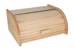 DOCHTMANN Chlebník dřevěný, přírodní, rolovací 39x29x18 cm