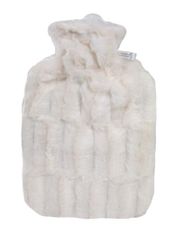 Hugo Frosch Termofor Classic s obalem z umělé kožešiny – bílý s podšívkou
