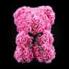 Medvídárek Simple medvídek z růží 25cm - růžový