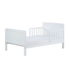 Drewex Dětská postel se zábranou a šuplíkem Olek 140x70 cm bílá