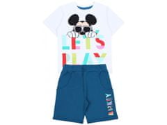 sarcia.eu Bílý a tyrkysový chlapecký set: Tričko Mickey Mouse + kraťasy 4 let104 cm
