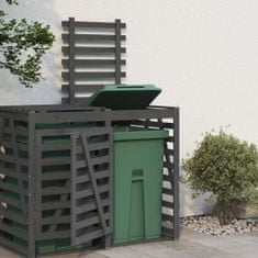 shumee Nástavec pro úložný box na popelnice šedý masivní borové dřevo