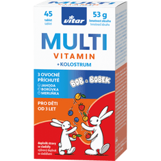 VITAR Kids Multivitamin + kolostrum, 45 tablet