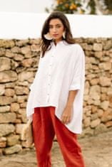 Magic Linen Lehká lněná košile HANA v bílé barvě Velikost: XS/M