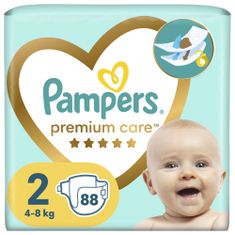 Pampers Premium Care plenky vel. 2 (88 ks plenek) 4-8 kg