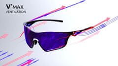 Red Bull Spect sluneční brýle FLOW černé s fialovými sklem