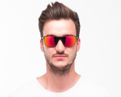 Red Bull Spect sluneční brýle DRIFT černé s červenými skly