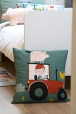 Lovely Casa Dětský polštář traktor Tom 40 x 40 cm