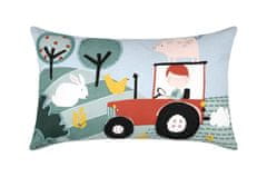 Lovely Casa Dětský polštář traktor Tom 30 x 50 cm
