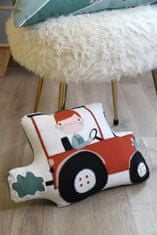Lovely Casa Dětský polštář traktor Tom 40 x 28 cm