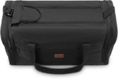 ZAGATTO Dámská cestovní taška pro muže černá, velká cestovní taška, objem 86l, pohodlná ucha a ramenní popruh s ochranou, 3 kapsy na zip a boční kapsa např.na boty,prostorná hlavní přihrádka, 38x67x34 / ZG818
