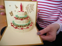 KN Přání k narozeninám - 3D narozeninový dort