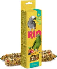 RIO tyčinky pro velké papoušky s ovocem 2x90g