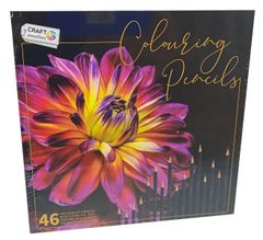 Craft Sensations Luxusní umělecké pastelky 46 ks - Květina