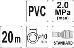 YATO Hadice vzduchová PVC 10mm, 20m