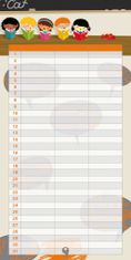 Presco Publishing Plánovací kalendář Cowboys, nedatovaný se samolepkami