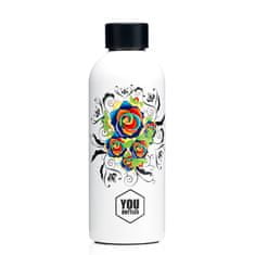 YOu bottles Termoláhev na pití Dual Design 500 ml Lucky Roses