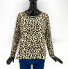 Gibson Lehký dámský svetr -leopardí vzor XS
