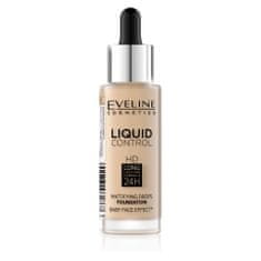 Eveline Cosmetics liquid control hd long lasting formula 24h make-up s kapátkem 015 light vanilla 32ml