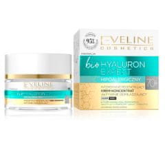 Eveline Cosmetics bio hyaluron expert 70+ intenzivně regenerační krém-koncentrát aktivně omlazující den a noc 50ml