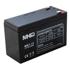 MHpower Baterie MS7-12 VRLA AGM 12V/7Ah, náhrada za RBC2