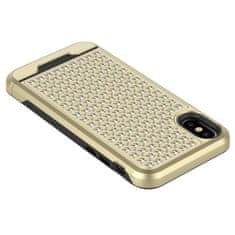 ZIZO Hybridní Kryt Zizo Star Diamond – Obal Na Iphone X (Zlato/Černý)