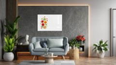 Allboards ,Skleněná magnetická tabule- dekorativní obraz KOŘENÍ BYLINKY 90x60 cm,TS96_40004