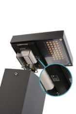 Light Impressions Deko-Light sloupek se zásuvkami Lerna 600, 7,4 W, 3000/4000K, 220-240V 237 lm 120 mm tmavěšedá IP 65 733071